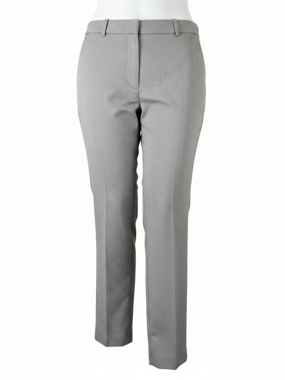 H&M Women's Straight-Leg Trousers - Light Gray